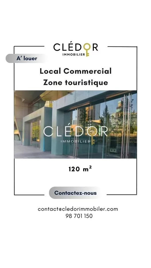 Local commercial à louer en zone touristique