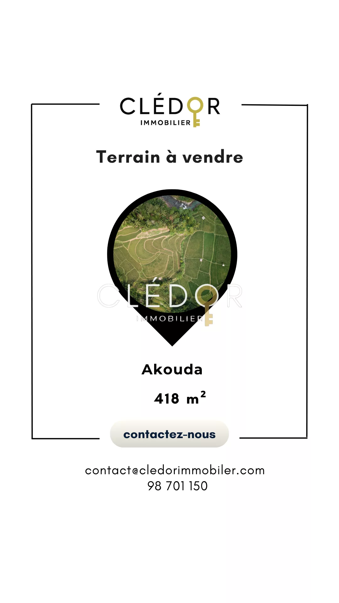 Terrain à vendre à Akouda – Opportunité à saisir !