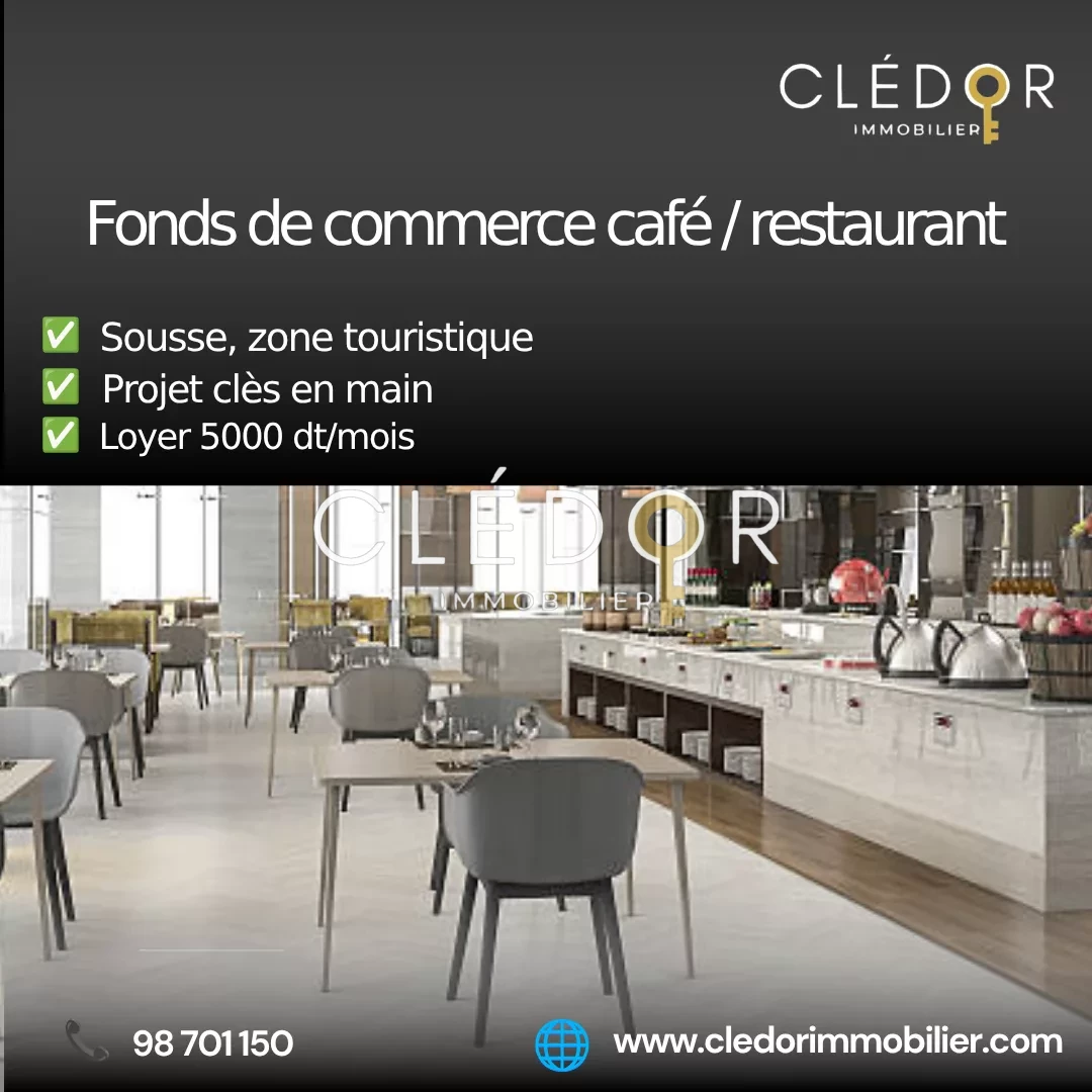 Fonds de Commerce Café Restaurant clé en main